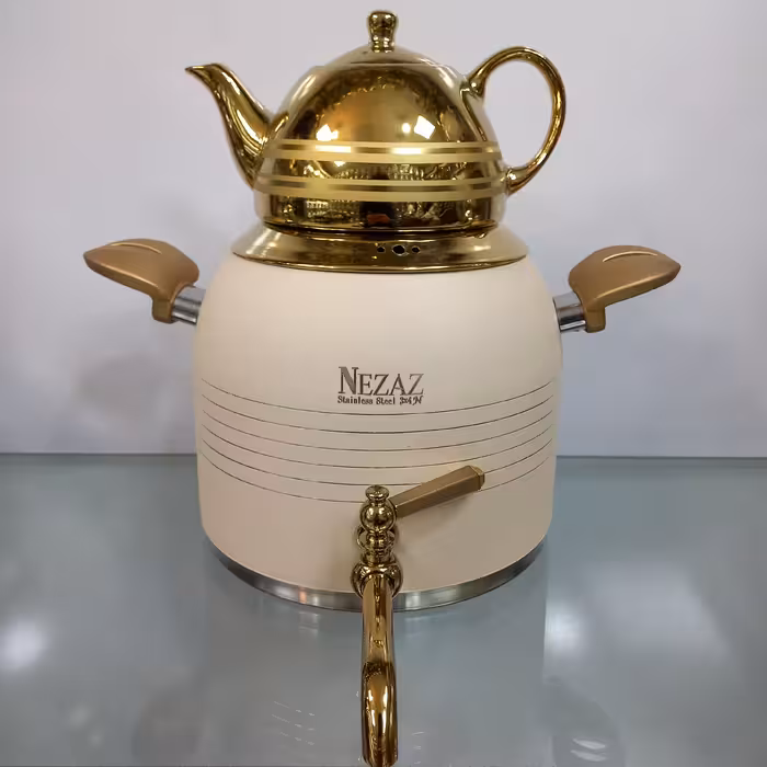 کتری قوری نزاز کد 3029 کرم