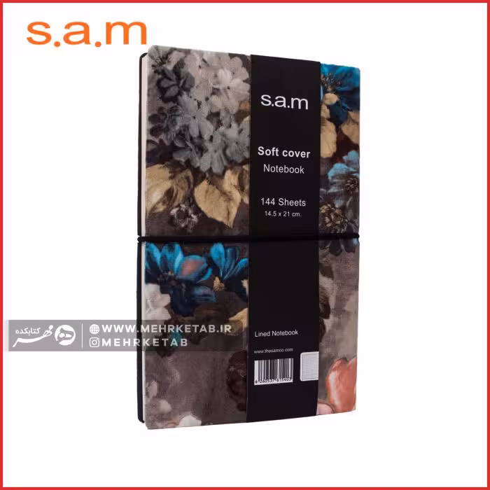 دفتر یادداشت دنزوی سم طرح گل 1  sam soft cover denzo notebook 4