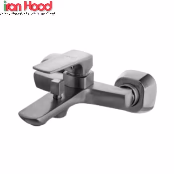 شیر حمام البرز روز مدل آلپاین استیل مات