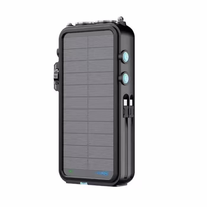 پاوربانک خورشیدی و اسپیکر بلوتوث پاورولوژی مدل Powerology Solar با ظرفیت 16000mAh