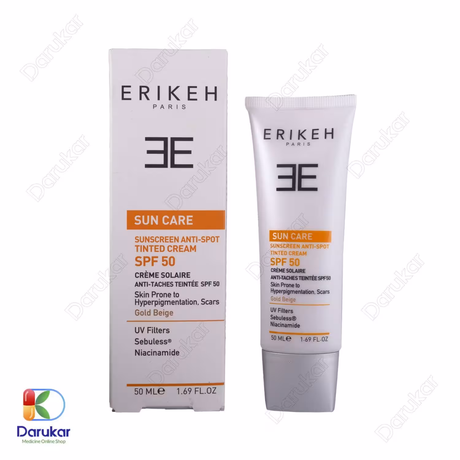 کرم ضد آفتاب و ضد لک اریکه SPF50