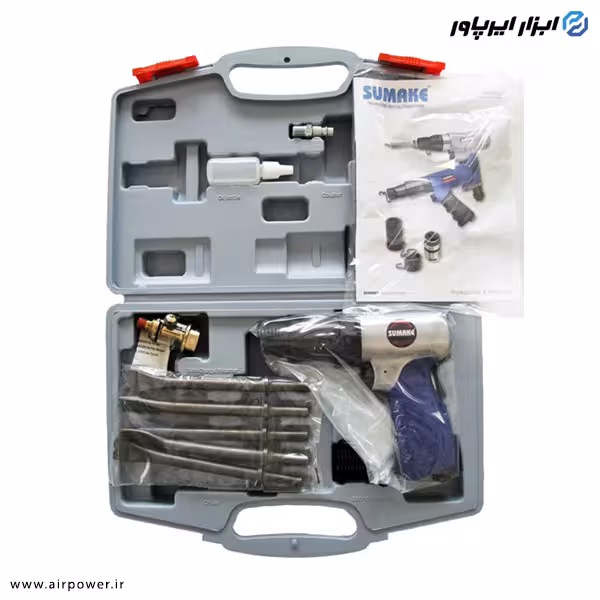 چکش بادی سوماک کیفی قلم ته گرد مدل ST-M3009-KR