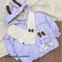 کاپشن بچگانه پفی وارداتی خرگوش