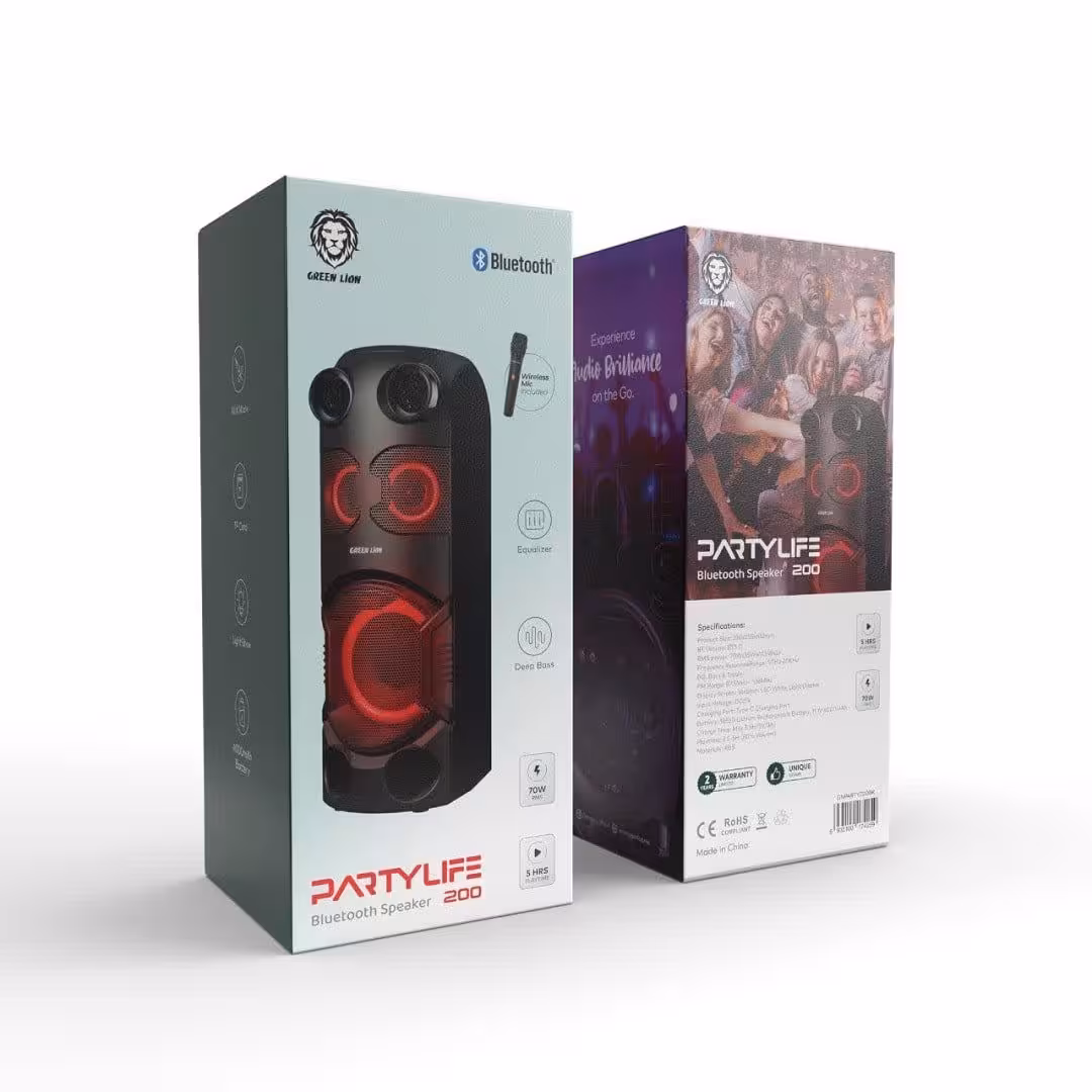 اسپیکر بلوتوث پارتی لایف 200 گرین Green partylife bluetooth speaker 200