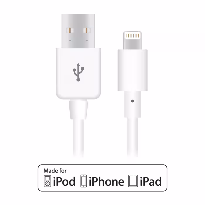 کابل تبديل USB به لايتنينگ نزتک مدل TPE طول 1.2 متر