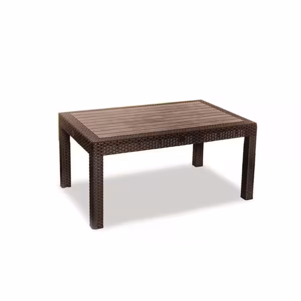 میز جلو مبلی حصیر بافت مستطیل کد 421 ناصر پلاستیک