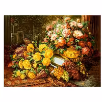 طرح گل وگلدان ومیوه کد 25040