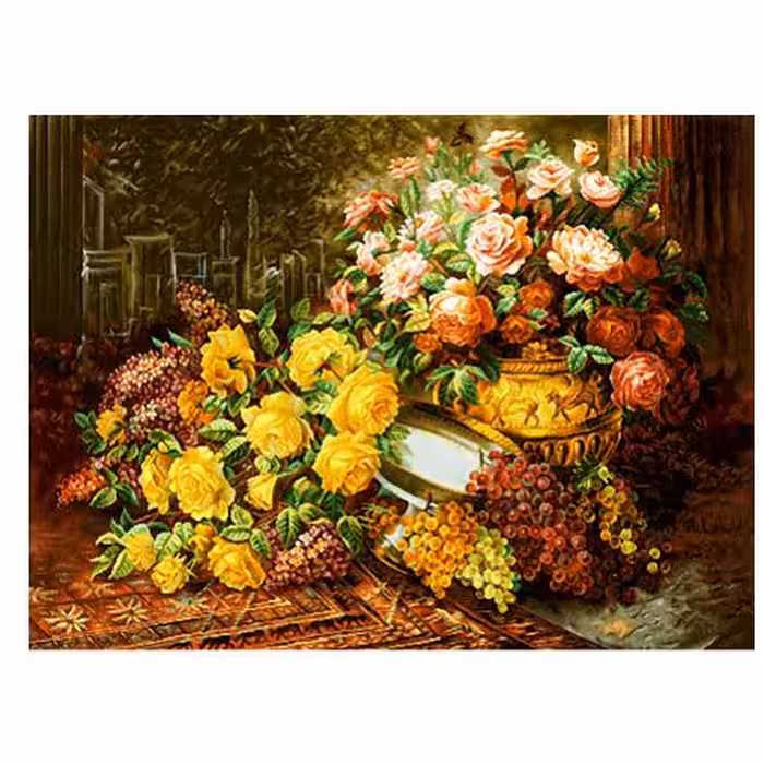 طرح گل وگلدان ومیوه کد 25040