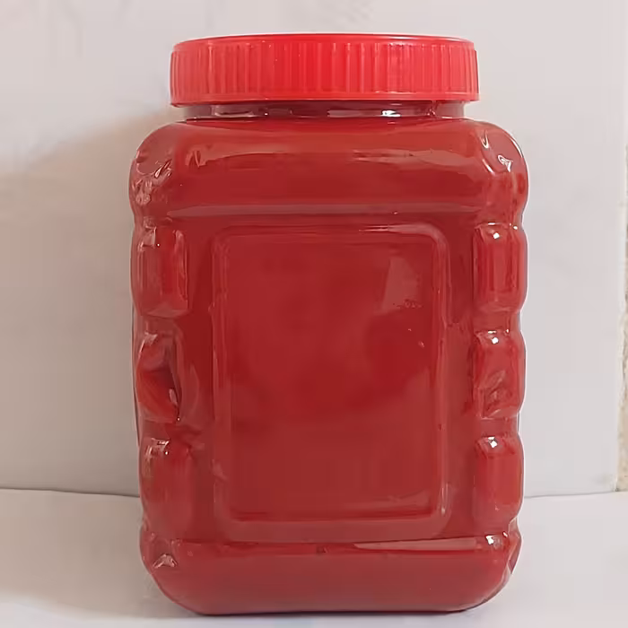 رب گوجه فرنگی خانگی ترش و تازه و خوش رنگ و لذیذ ( 1 کیلویی) شیراز گل