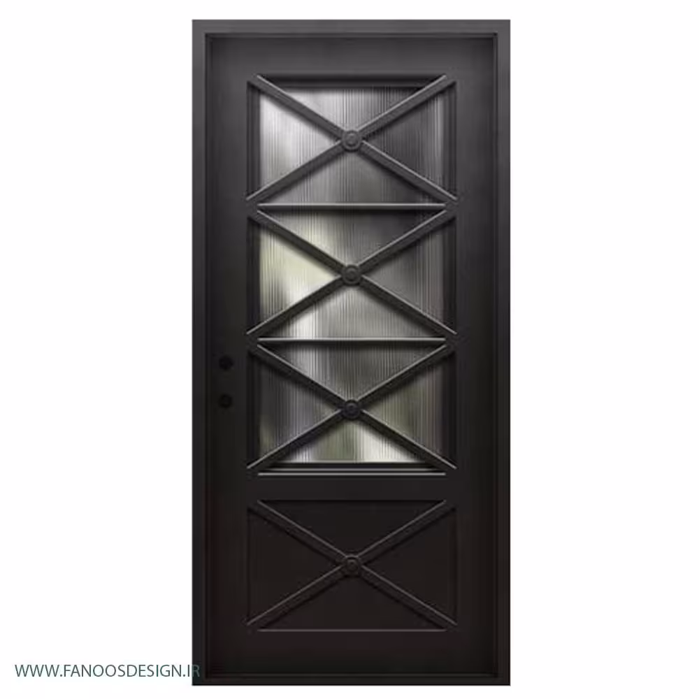 درب فرفروژه فلزی لابی کد 1187