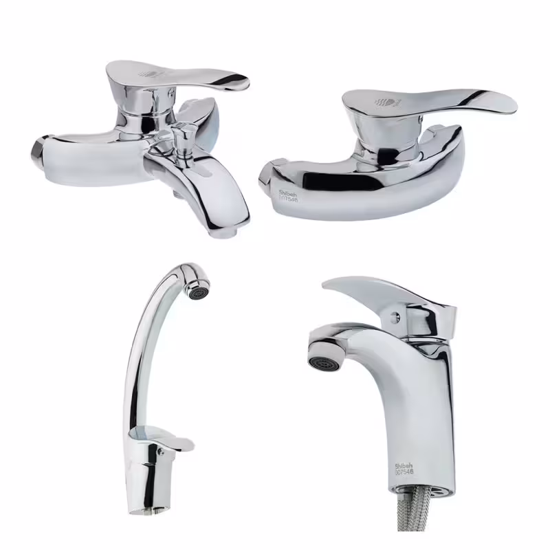 ست شیرآلات شیبه مدل جیحون (با ظرفشویی ثابت)