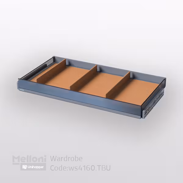 جاکفشی چرمی ملونی WS4160 TBU - یراقینو فروش یراق آلات کابینت و درب