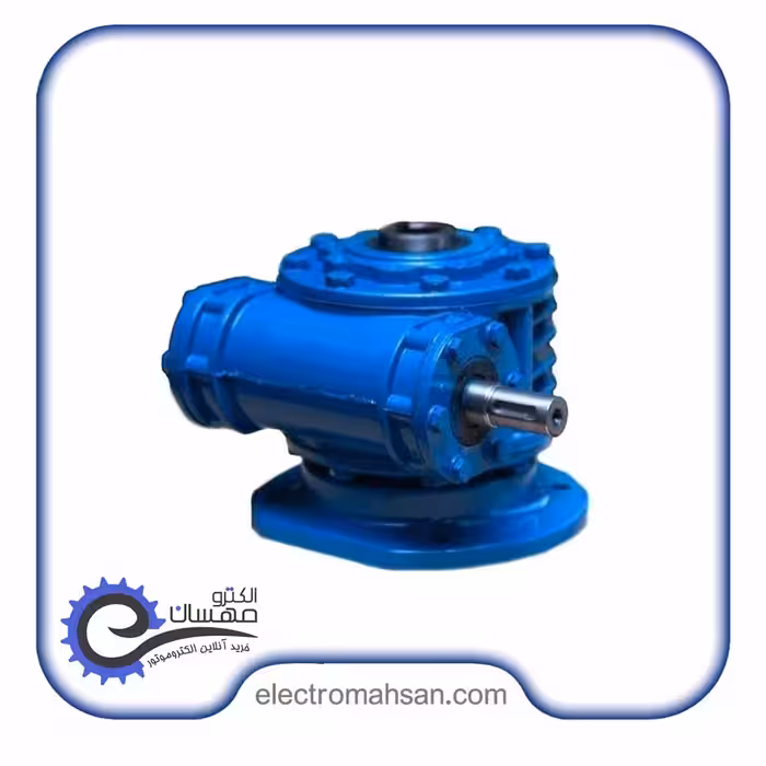 گیربکس حلزونی سهند سایز 185 نسبت 56 ورودی 38 خروجی 60 میلیمتر سری MVF ساخت ایران