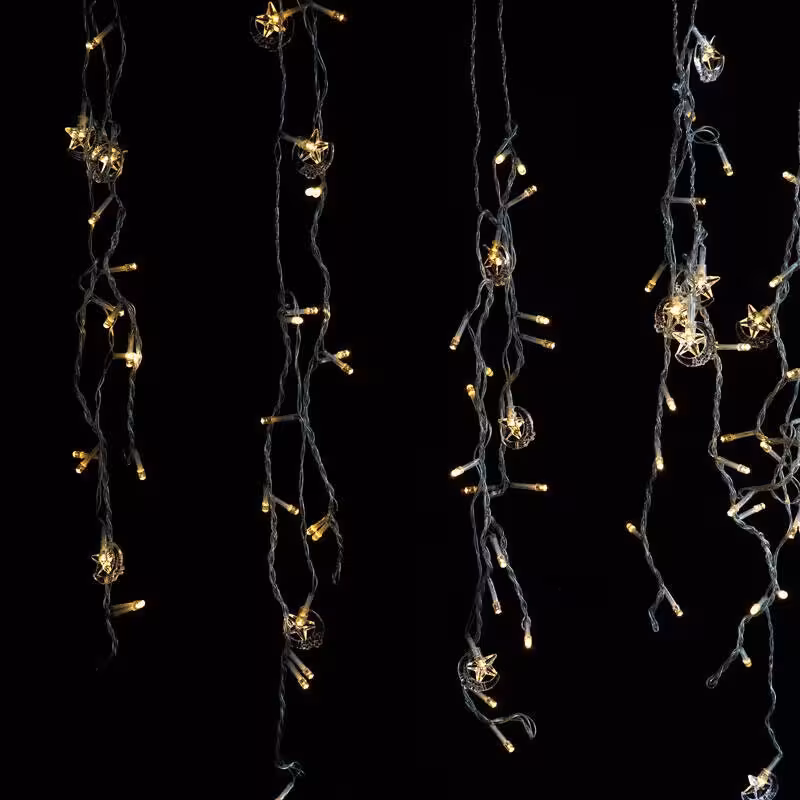 ریسه طرح ماه و ستاره کوچک آفتابی طول 3 متر