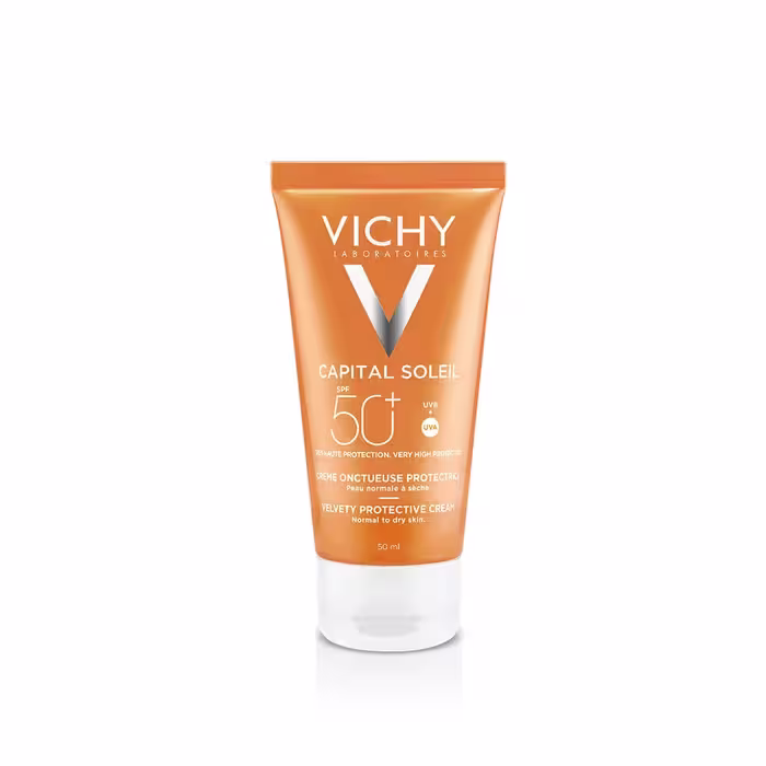 کرم ضد آفتاب بی رنگ ویشی CAPITAL SOLEIL SPF50 ONCTUEUSE حجم 50 میلی لیتر