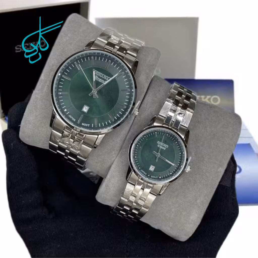 خرید ست ساعت سیکو مدل گرند کیفیت عالی موتور ژاپن رنگ ثابت کد 2116346 - ردگل