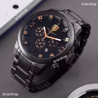 ساعت پورشه دیزاین اصل تمام مشکی ساعت porsche design ساعت پورش دیزاین ساعت پورشه اصل ساعت مردانه پورشه