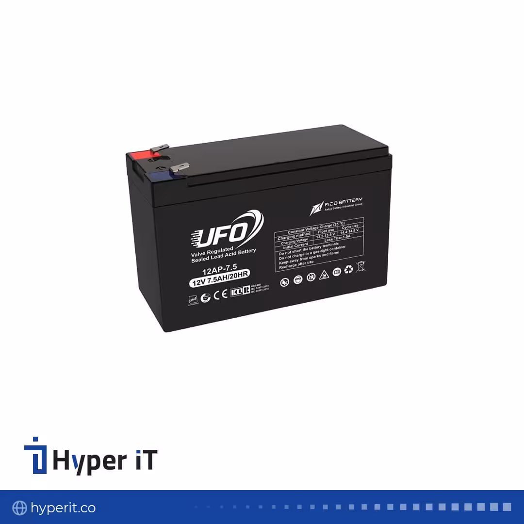باتری یو پی اس 7.5 آمپرساعت یوفو (Ufo) 12 ولت