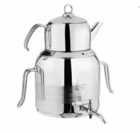 کتری قوری KST مدل ترک با قوری استیلB0011   4030C