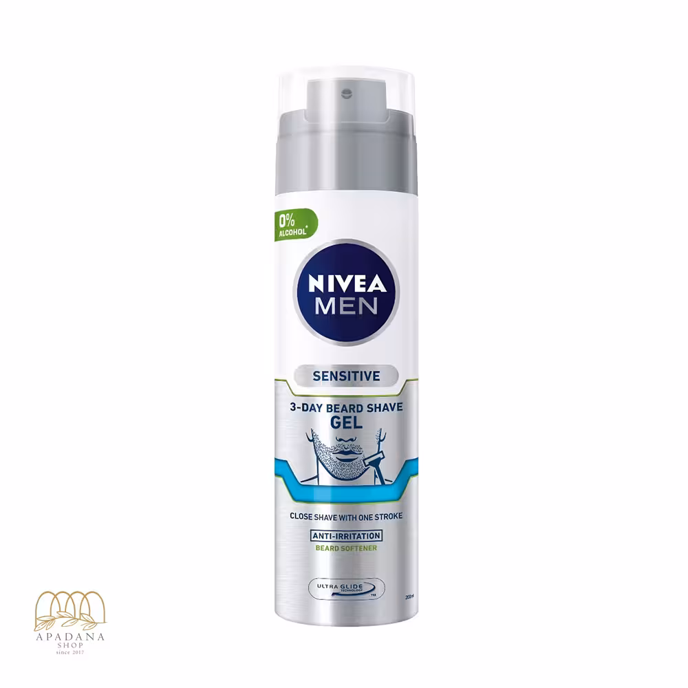 ژل اصلاح پوست های حساس نیوآ مدل Sensitive 3-Day Beard Shave حجم 200 میل