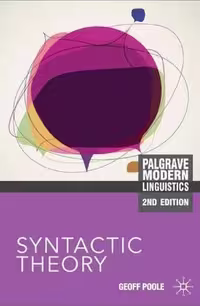 کتاب Syntactic Theory Palgrave Modern Linguistics
