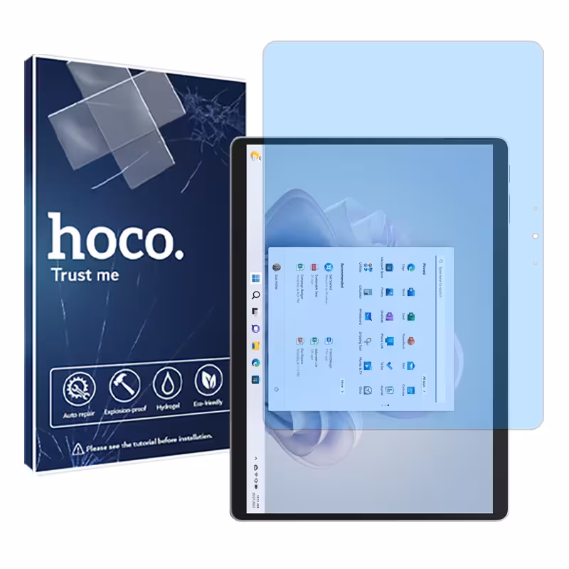 گلس تبلت مایکروسافت Surface Pro 9 مدل نانو هیدروژل آنتی بلو برند هوکو کد XL