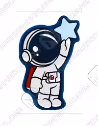 فرش کودک زرباف طرح فضانورد