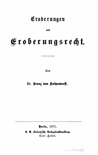 خرید و دانلود نسخه کامل کتاب Eroberungen und Eroberungsrecht