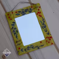 آینه دیواری گلس طرح پنج