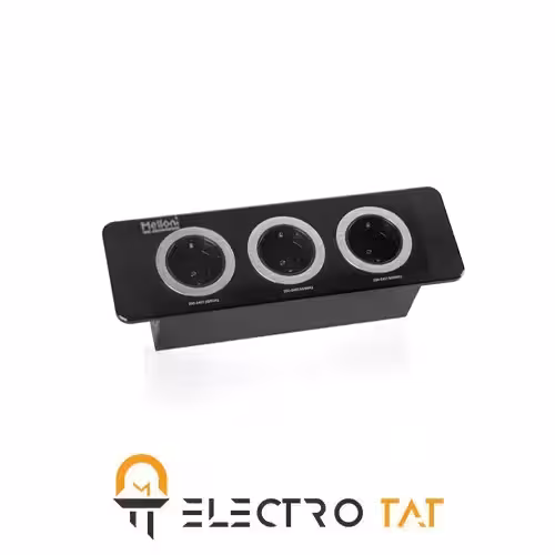 پریز توکار درپوش مگنتی ملونی کد 10082