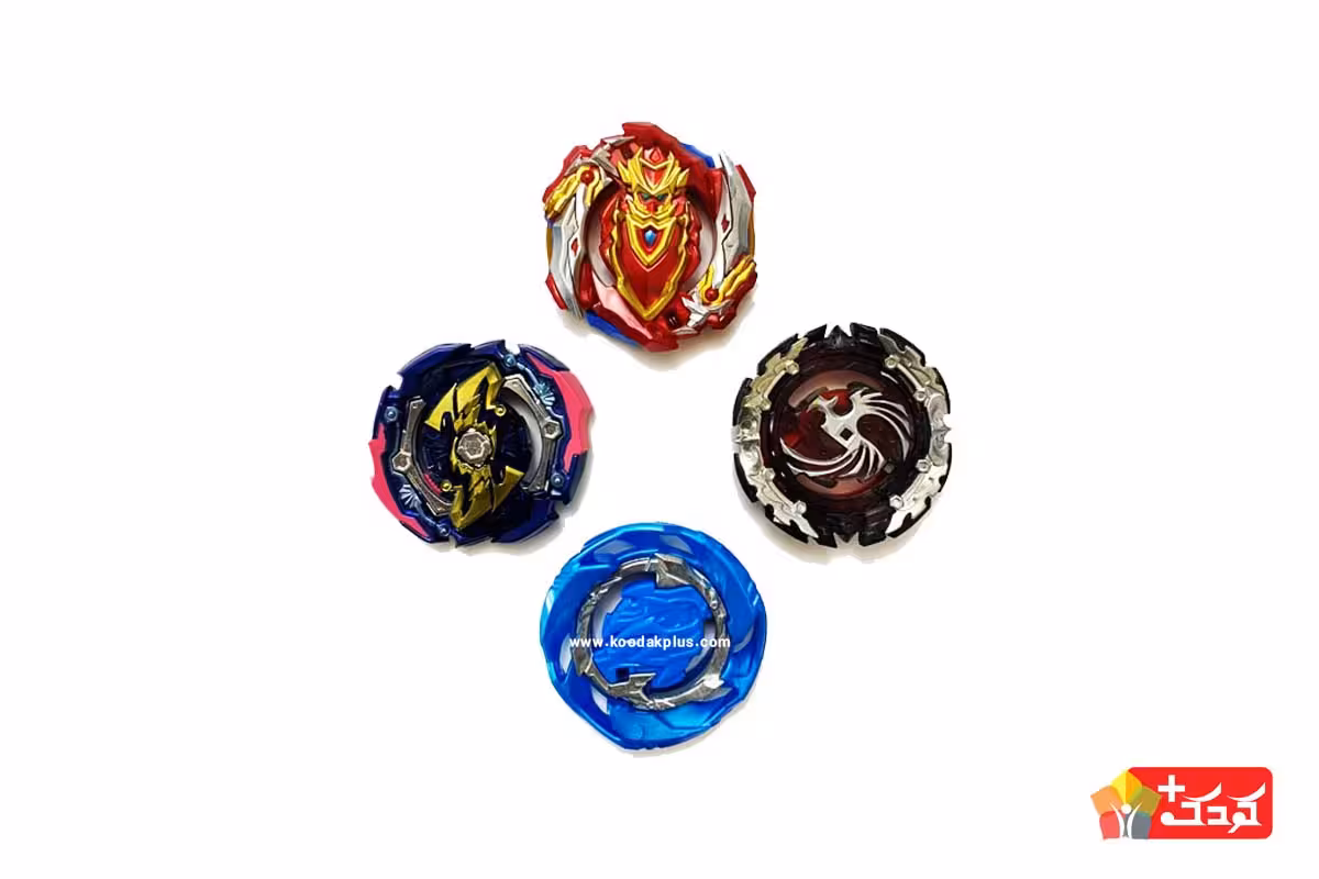 اسباب بازی فرفره انفجاری آشیل توربو،ایرنایت،دد فینیکس،جاجمنت جوکر (4 عددی)