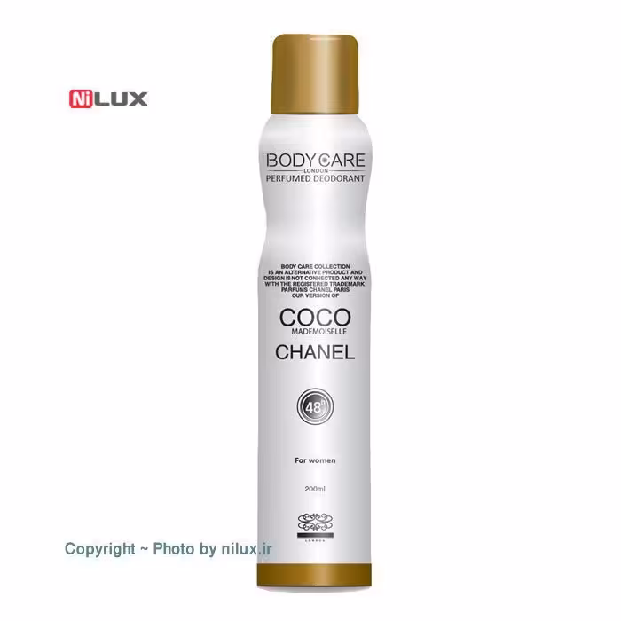 اسپری زنانه بادی کر مدل Chanel Coco Mademoiselle حجم 200 میلی لیتر