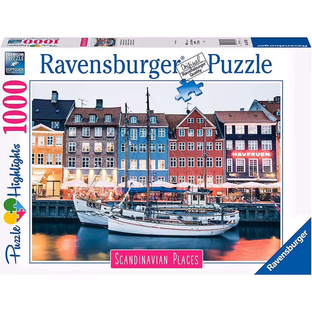 پازل 1000 قطعه Ravensburger طرح کپنهاگ دانمارک
