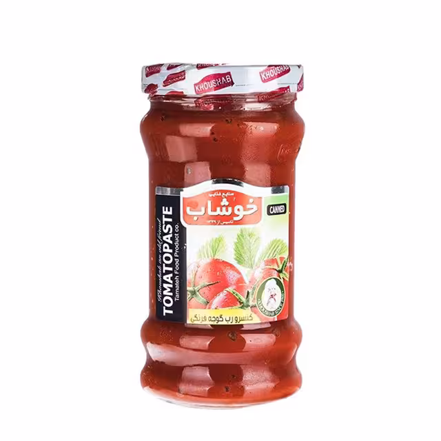 رب گوجه فرنگی شیشه ای خوشاب 600 گرمی