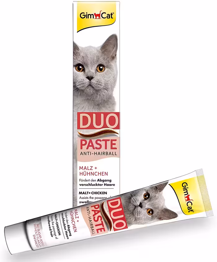 مالت گربه جیم کت مدل Duo Paste Anti Hairball طعم مرغ وزن 50 گرم