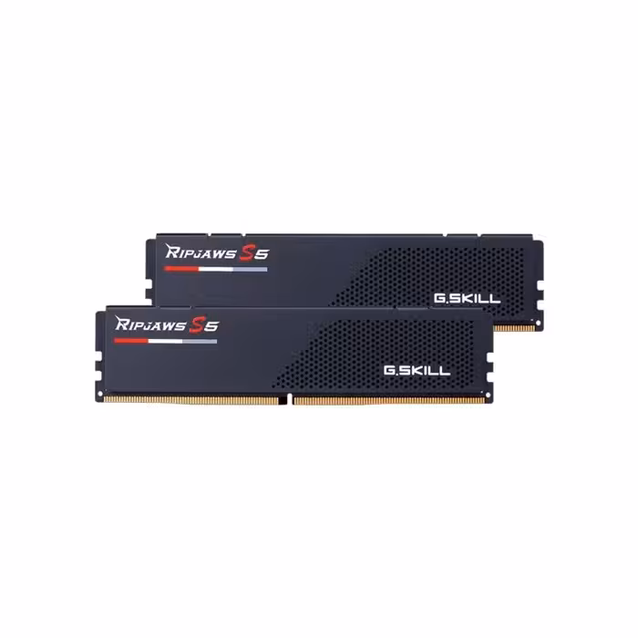 رم کامپیوتر DDR5 دو کاناله 5200 مگاهرتز CL40 جی اسکیل مشکی مدل Ripjaws S5 ظرفیت 64 گیگابایت