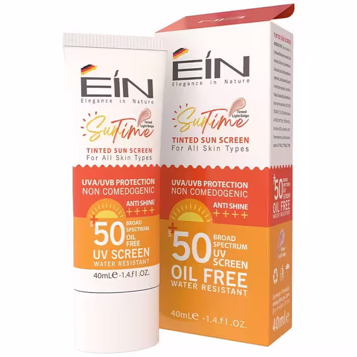 کرم ضدآفتاب SPF50 بژ روشن ای آی ان انواع پوست (40 میل)