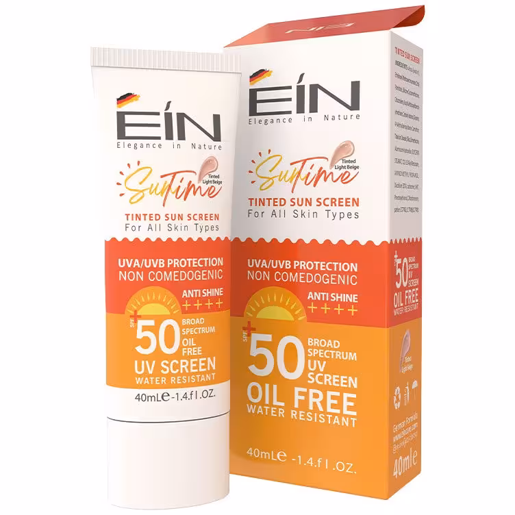 کرم ضدآفتاب SPF50 بژ روشن ای آی ان انواع پوست (40 میل)