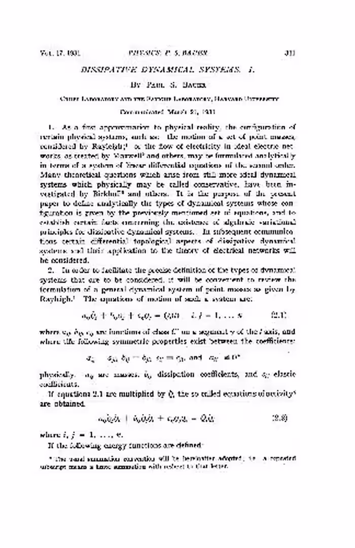 خرید و دانلود نسخه کامل کتاب Dissipative Dynamical Systems I