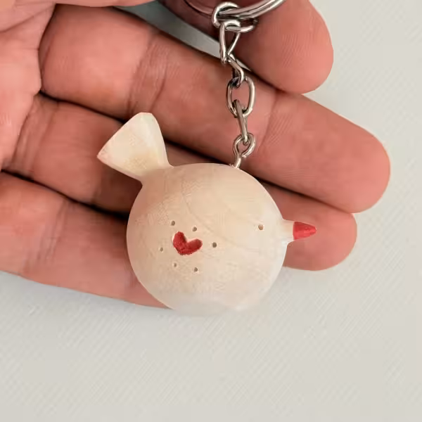 سرکلیدی پرنده ساده طرح سه