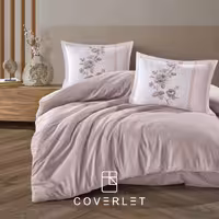 روتختی هتلی قهوه‌ای طرح‌دار کاوری مدل Suave