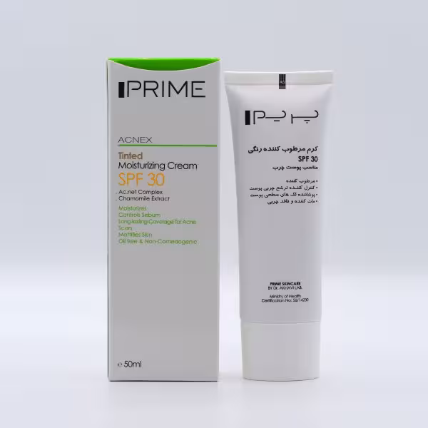 کرم مرطوب کننده پوست مختلط تا چرب رنگی spf30 پرایم