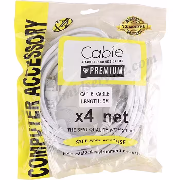 کابل شبکه CAT6 طول 5 متری X4 NET