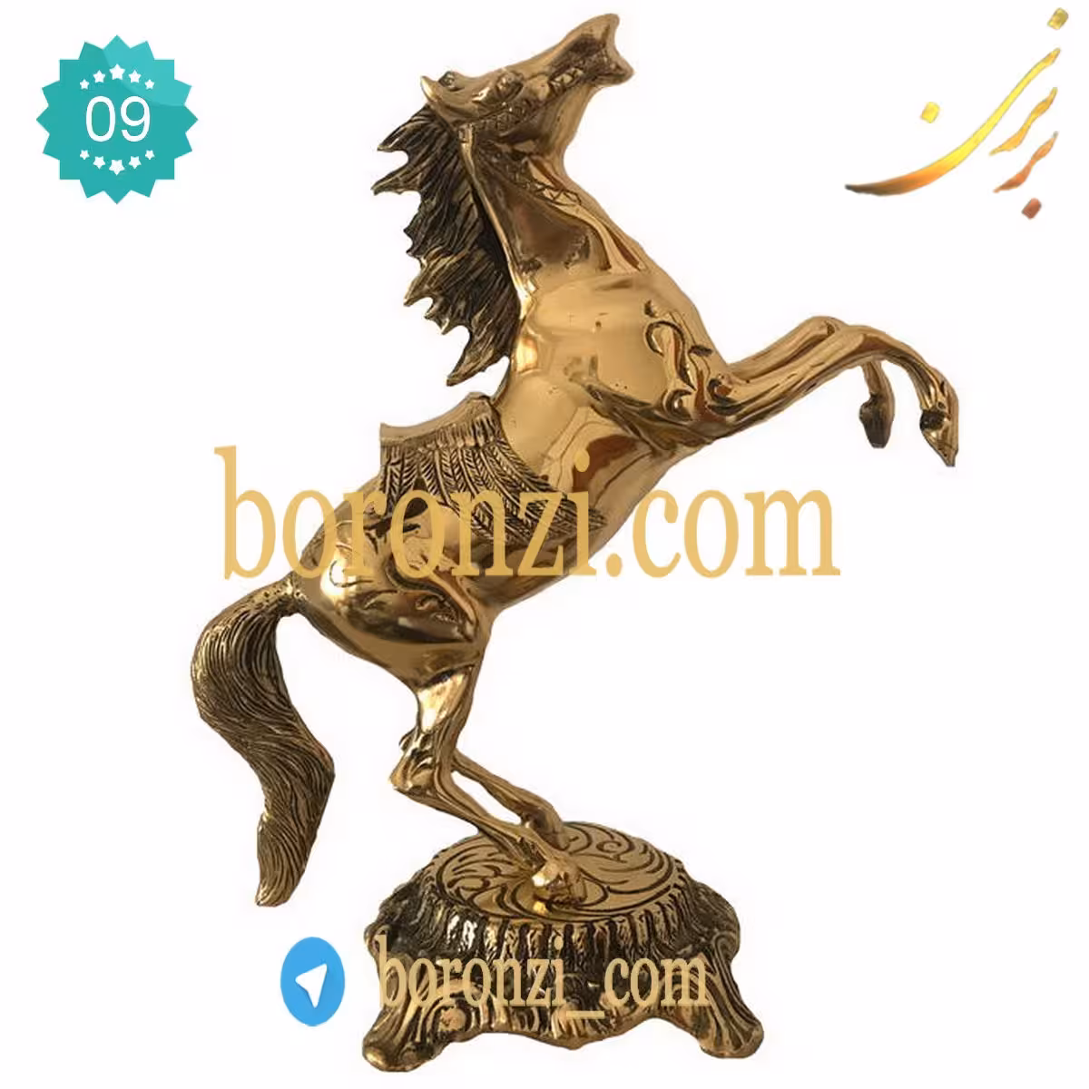 اسب برنزی بزرگ کد 09