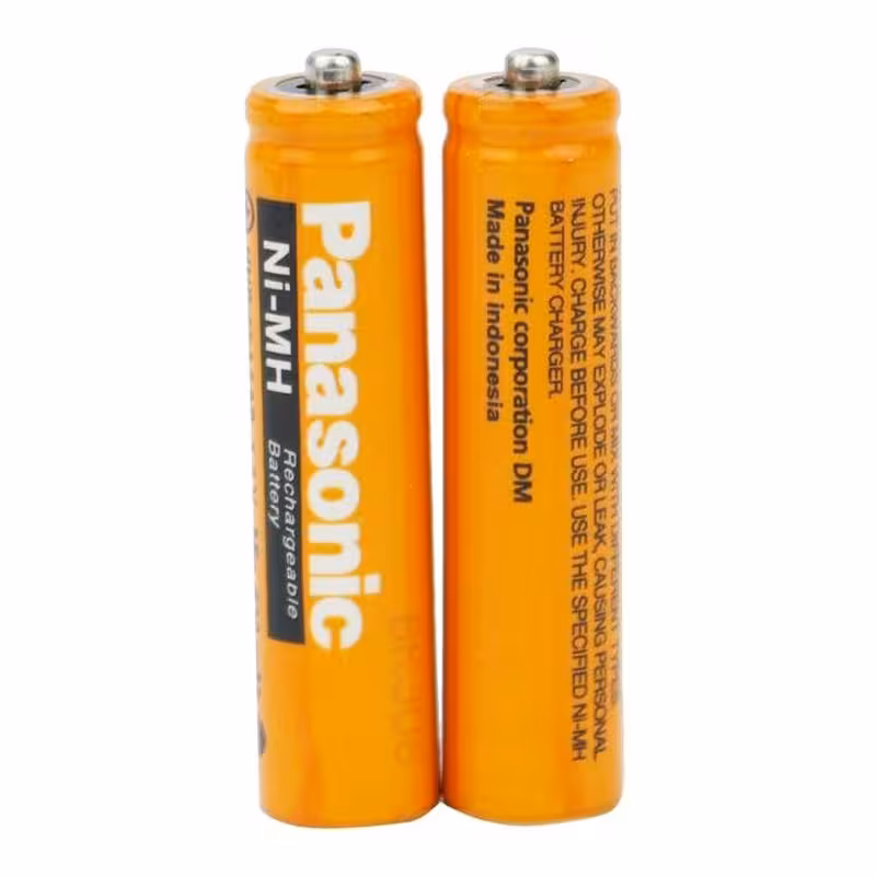 باتری دوتایی نیم قلمی شارژی Panasonic 1.2V AAA 630mAh High-Copy