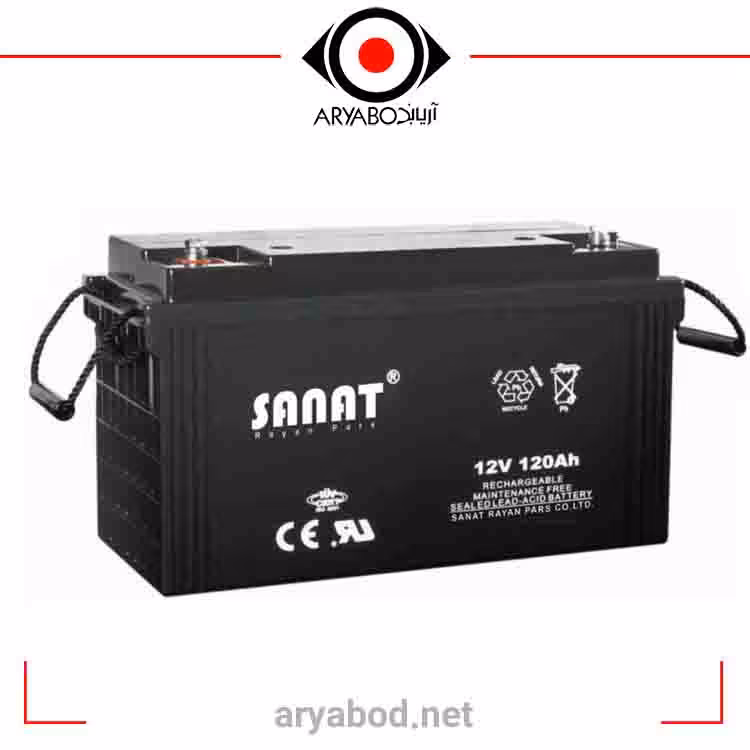باتری یو پی اس  12ولت 120آمپر صنعت UPS BATTERY SANAT 12V 120AH