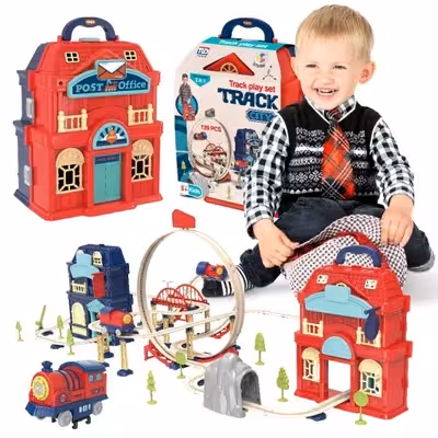 اسباب بازی لگو ساختنی ریل قطار 146 تکه کد 89983