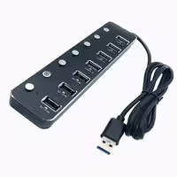 هاب 7 پورت USB3.0 کی نت مدل K-HUAMH107