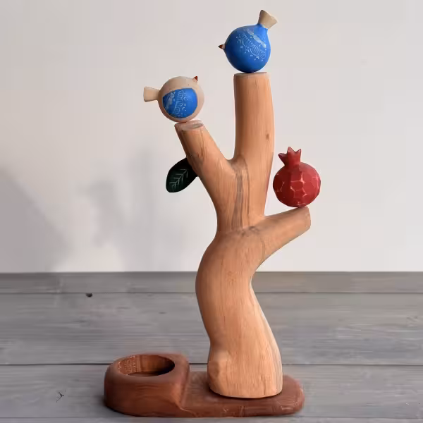 جاشمعی درخت و پرنده طرح دو