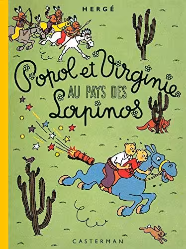 کتاب داستان فرانسوی پوپول و ویرجین در سرزمین خرگوش ها POPOL ET VIRGINE AU PAYS DES LAPINOS